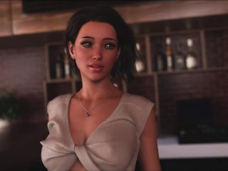 big tits, babe, pc gameplay, brunette big tits