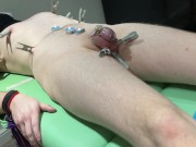 Preview 2 of Dominated slave getting ruined orgasm in chastity and eating it from condom
