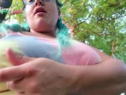 Preview 5 of BBW Outdoor Pussy Play