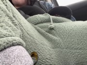 Preview 6 of multiple orgasms in grocery store parking lot fully clothed