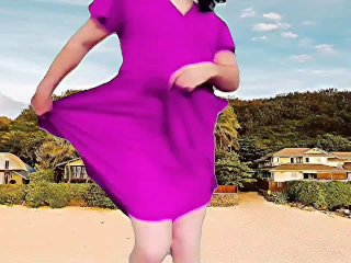 Hot Ladyboy Model Pink DressedSexy Booty Shemale Big Ass Tranny White Trap Femboy Cosplayer Homemade