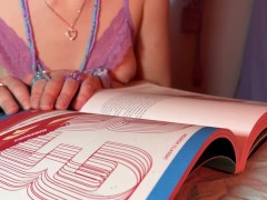 Topless ASMR | Looking At a Graphic Design Book