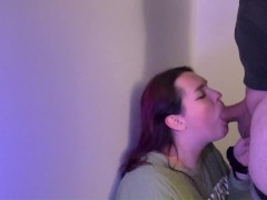 College slut pinned to the wall and face fucked by her boyfriends 8 INCH COCK (NOW UNCENSORED)