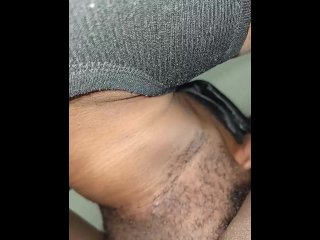 exclusive, chocolate ebony, pussy licking, vertical video
