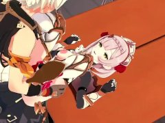 Bennett takes Noelle to the cleaning room so he can fuck her hard Genshin Impact Hentai Uncensored