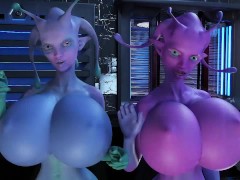 Cockham pt9 Alian anal probing scully n threesome n succubus blows