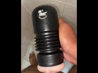 Horny boy uses his toy to jerk off