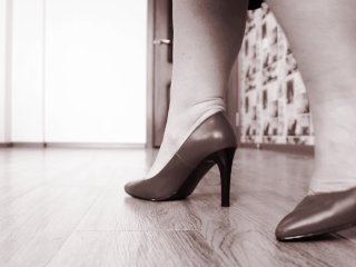 mom, heels fetish, russian, heels sound
