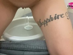 POV pissing in public toilets