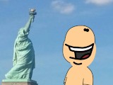 Penis cums all over the Statue of Liberty / Grounded