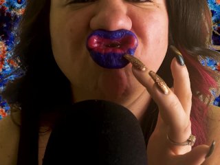 big lips, mouth, fetish, 60fps