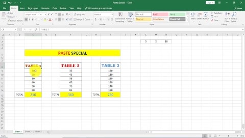 Paste Special in Excel