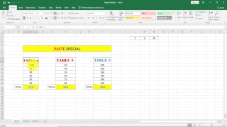 Incolla speciale in Excel