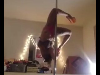 stripper, pole dancing, big tits, babe