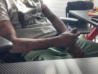 Deaf BlackDick Jerking Off_and Moaning
