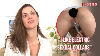 Ersties: Канадская красотка Алисса стонет со своим вибратором из нержавеющей стали