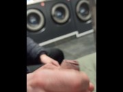 Preview 3 of At the laundromat, a Guy offers to give a handjob to a Guy who accepts