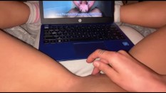 Woman watching porn