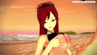 Erza Scarlet - Fairy Tail Hentai Anime 3D + POV
