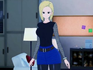 cowgirl, cumshot, big tits, android 18 hentai