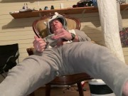 Preview 2 of Furry Suit Wank | Amateur Male Masturbation Cosplay