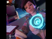 Preview 3 of Tracer gets fucked on the Boss's table. Overwatch
