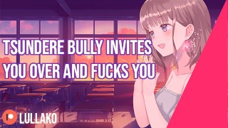 ASMR F4M Full SFX Tsundere Bully Invites You Over And Fucks You
