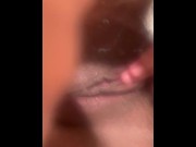 Preview 6 of Glistening pink pussy play up close