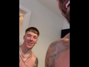 Preview 2 of MM Str8 Lil D and his Gay more Mature mate Steve double team his Sex Doll and cum all over it! (DP)