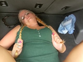 This Shameless BBW Slut Called an UBER XL just to Fuck her Driver in the back of his Ride!