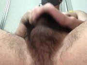 Preview 1 of Hairy chubby old man showing hairy anal wrinkles!
