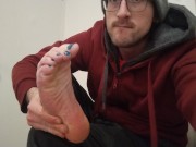 Preview 1 of Self Soles and Feet Worship! Flexible Deep Foot Fetish Licking
