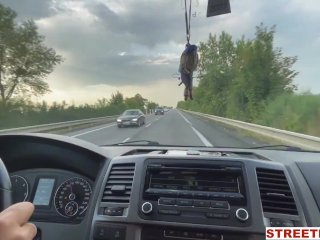 StreetFuck - Wet for Warsaw - Hitchhiking BabeFucks a Stranger For A Ride Cherry_Candle