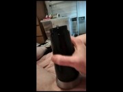 Preview 1 of big oil cock sprayer fucking your mouth like my toy