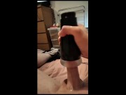 Preview 5 of big oil cock sprayer fucking your mouth like my toy