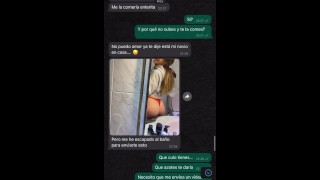 Chat sexual con la caliente de mi vecina (Whatsapp)