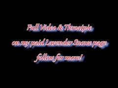 Big Titty Goth Babe with Sloppy Ruined Makeup & Black Lipstick Gets EXTREME Off the Bed Throat Fuck