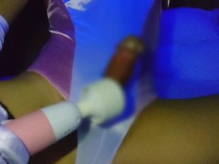 ツルテカ竿出し競泳水着着用でちんこビンビン！電マオナニー【男の娘】【サテン】【ｶｯﾁｶﾁ勃起ん勃起ん🎵】 - Screenshot 11 of 16 - Masturbatioh