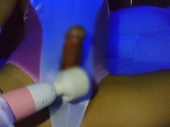 ツルテカ竿出し競泳水着着用でちんこビンビン！電マオナニー【男の娘】【サテン】【ｶｯﾁｶﾁ勃起ん勃起ん🎵】