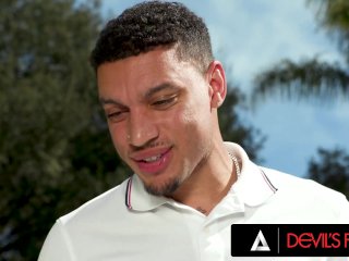 DEVILS FILM - Hot Busty MILF Jennifer White Gets Her Pussy Fucked Hard After A Tits Massage