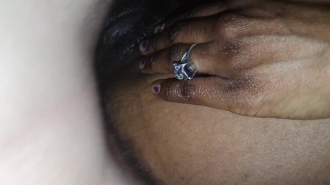 Black Aussi pussy loves white dick