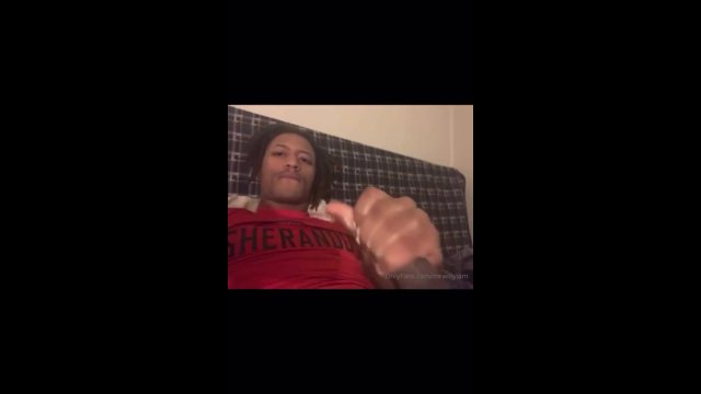 Stroking my throbbing dick