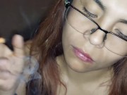 Preview 3 of BEATIFUL GIRL BLOWS ME WHILE SMOKING EJACULATE ON HER FACE
