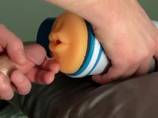 big dick, male solo, toys, homemade