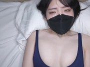 Preview 2 of En japansk studerende pige i badedragt får en masse sæd i sin vagina.