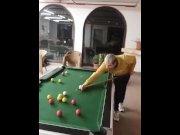 Preview 1 of Suck during a game of pool