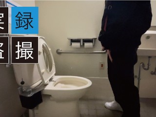 Voyeur Video of Public Toilet ♡ Peeing of a Cute Boy | Japanese