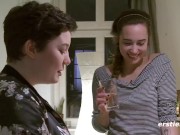 Preview 2 of Ersties: Birgit und Effie treffen sich zu einem romantischen Abendessen mit scharfen Zutaten