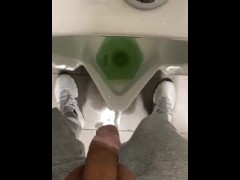 Public restroom rest stop crowded loud almost wet myself so full desperate relief so fucking good