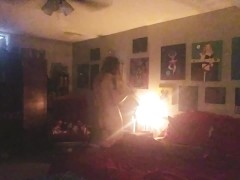 Beth Getting Ready for Bed Again